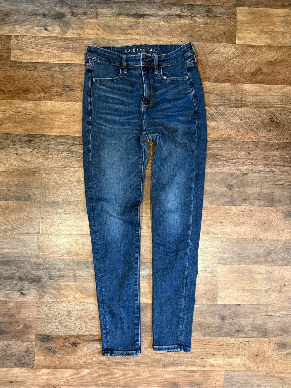 American Eagle Outfitters Women's Skinny Jeans - Dark Blue Wash